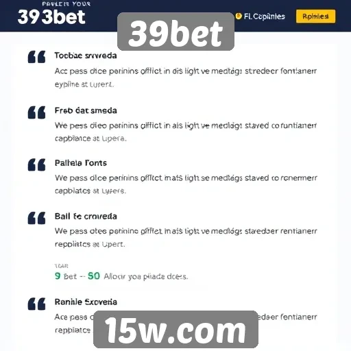 Opiniões de usuários sobre a experiência no 39bet